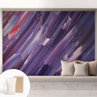 Tulup Carta Da Parati In Vlies Decorativa Per Pareti - Con Motivi Moderni - Con Colori Intensi - Per Ufficio Tratti Colorati 208x146 Cm
