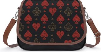 Generic Playing Card Poker Fashion Womens Crossbody Bags Novelty Handbag Shoulder Bag Purse