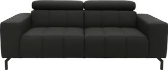 Domo Collection 2-Sitzer »Cunelli zeitlos und elegant, moderne Sitznähte als Designelement,« wahlweise mit 6-fach verstellbaren Kopfteilen, fester Sitzkomfort