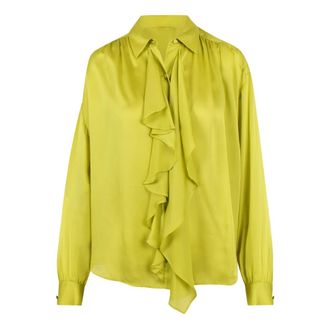 Ulla Johnson Blouses, female, Yellow, Size: M Gesture Silk Blouse