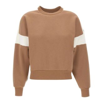 Colmar Heritage Sweater met ronde hals - Dames - Sportshirts - Bruin - S - Katoen - Fitness