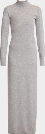 Proenza Schouler Annette Long-Sleeve Cashmere Silk Maxi Dress