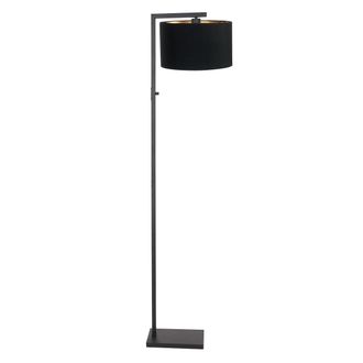 Steinhauer L&aacute;mpara De Pie - Stang - Negro - Lino Metal Tejido - - Steinhauer