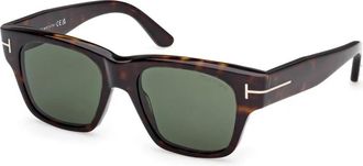 Tom Ford Ft 1280 52N Zonnebrillen - Heren - Zonnebrillen - Bruin - 53 MM - Accessoires