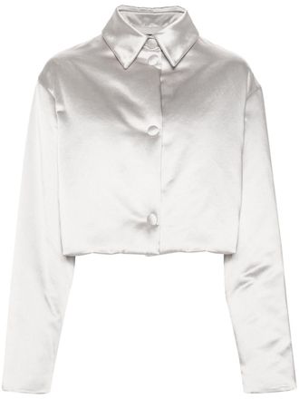 Fabiana Filippi Giacca crop - Argento