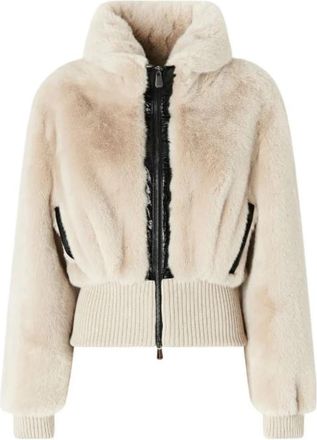 Pinko Bagels Bomberjack - Dames - Jassen - Beige - L - Jassen