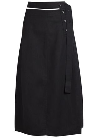 STUDIO NICHOLSON Belted Midi Skirt - Dark Purple - 8 (UK8 / S)