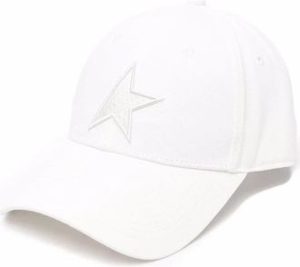 Golden Goose Star Baseball Cap - Heren - Petten - Wit - ONE Size - Katoen - Accessoires