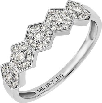 Bony Levy 18K White Gold Diamond Prism Statement Ring, Size 6.5 - 0.25ct at Nordstrom Rack