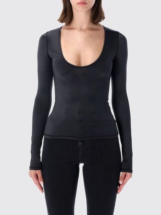 Diesel Oval D Logo Long-Sleeved Slim Fit Polyamide Top