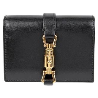 Gucci Pre-owned Wallets, female, Black, Size: ONE SIZE Pre-owned Jackie 1961 Card Case Wallet