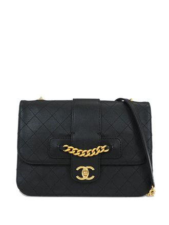 Chanel 2017-2018 quilted shoulder bag - women - CALFSKIN - One Size - Black