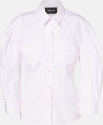 Simone Rocha Cotton corset shirt