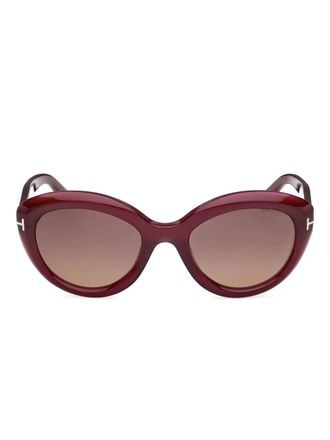 Tom Ford Eyewear cat-eye frame sunglasses - women - Acetate - 53 - Red