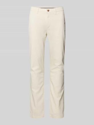 Tommy Hilfiger Slim Fit Chino aus Baumwoll-Mix Modell BLEECKER in Offwhite, Gr&ouml;&szlig;e 31/32