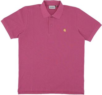 Carhartt Work in Progress Pique Polo Magenta/Goud - Heren - Polos - Roze - XL - Katoen - Tops