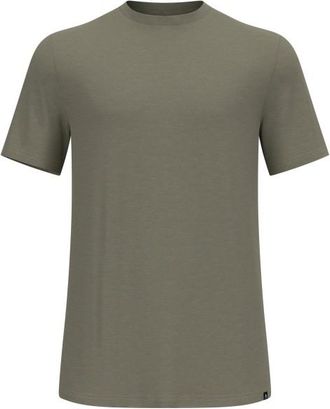Odlo Merino Tencel Plain T-Shirt Crew Neck S/S Merinoshirt f&uuml;r Herren | vetiver melange