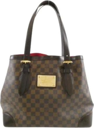 Louis Vuitton Pre-owned Tote Bags, female, Brown, Size: ONE SIZE Pre-owned Damier Tote Bag