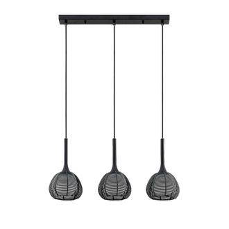 Lucande L&aacute;mpara Colgante tetira En Negro De Metal - Lucande