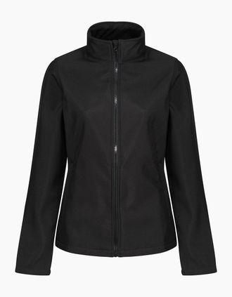 Regatta Womens Regatta Standout Womens/Ladies Ablaze Printable Soft Shell Jacket - Black - Size: 18