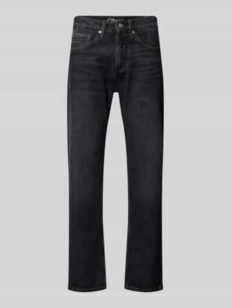 s.Oliver Red Label Straight Fit Jeans aus Baumwoll-Mix in Anthrazit, Gr&ouml;&szlig;e 30/30