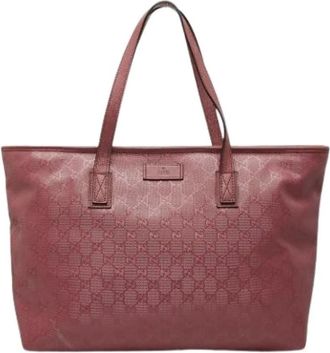 Gucci Pre-owned Tote Bags, female, Pink, Size: ONE SIZE Pre-owned Vintage Tote Bag