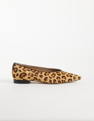 Ralph Lauren Audri ballerine con stampa leopardata-Neutro