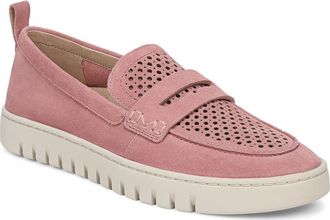 Vionic Uptown Perf Penny Loafer in Cinder Rose at Nordstrom, Size 8.5