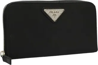 Prada Pre-owned Wallets, female, Black, Size: ONE SIZE Pre-owned Vintage Long Wallet