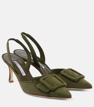Manolo Blahnik Pumps slingback Maysli in suede