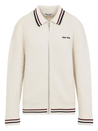 Miu Miu Vest met rits - Beige