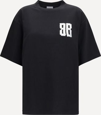 Balenciaga Glitter logo T-shirt Female S