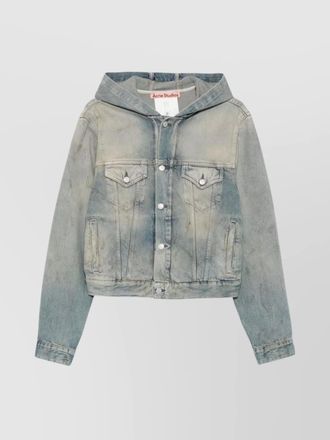 Acne Studios hooded buttoned-cuff short jackets