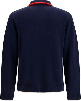 Casablanca Mens Blue Wool Oves Aries Full-Length Jacket Clothing