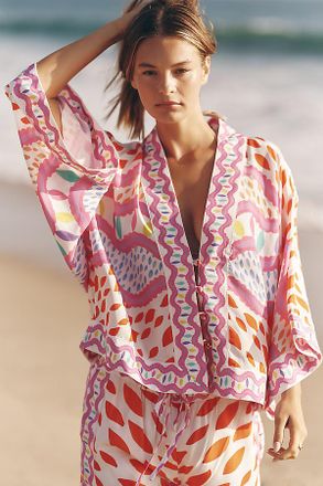 CeliaB Eyla Petite Long-Sleeve Tie Top