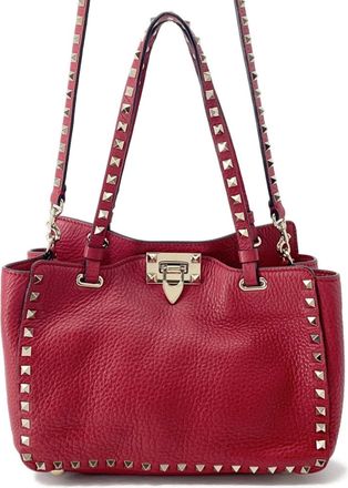 Valentino Garavani Leather Shoulder Bag Tote Bag (Pre-Owned)