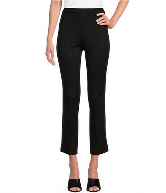 Jude Connally Lucia Velvet Pull-On Ankle Pants In Black
