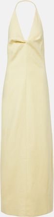 Sir. Halterneck linen maxi dress