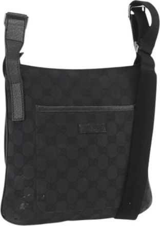 Gucci Pre-owned Cross Body Bags, female, Black, Size: ONE SIZE Pre-owned Vintage Shoulder Bag