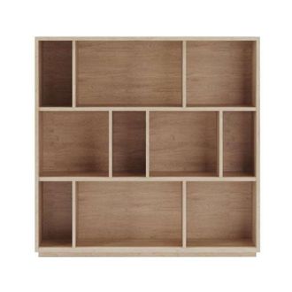 HERDASA Herdasa - Estanter&iacute;a 3 Alturas Modelo 546 Acabado Roble Claro. 117 Cm(alto), 119 Cm(ancho), 32 Cm(fondo)