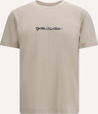 Off-white Script Arrow T-shirt Male S