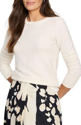 Nic+Zoe Baby Garter Crewneck Sweater in Classic Cream at Nordstrom Rack, Size Xx-Large