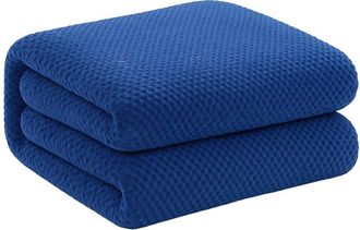 Luxury Home Popcorn Textured Twin Blanket
