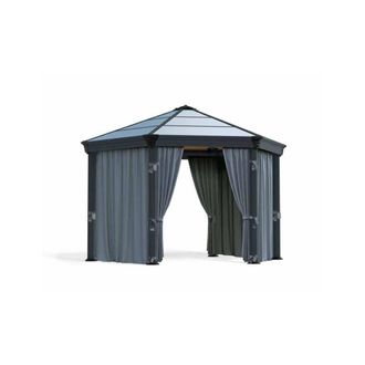 Palram Curtain Set for Hexagonal Gazebo - L217 x W232 cm(Gazebo Not Included) in Grey