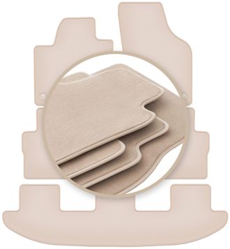 OEM Alfombrillas Premium Beige Para: Seat Alhambra Ii Monovolumen 2010