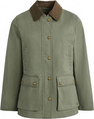 FAIRFAX & FAVOR Womens Olivia Waxed Jacket In Pistachio