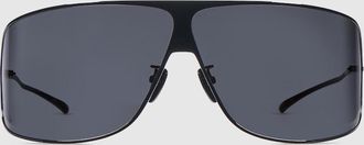 Gucci Mask Frame Sunglasses, Black