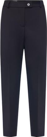 Maison Common Signature Essential Straight Cotton Stretch Pant in Black at Nordstrom, Size 42
