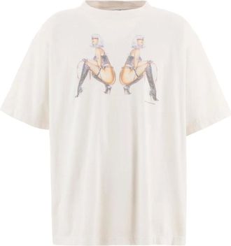 Saint Mxxxxxx graphic-print cotton T-shirt - White