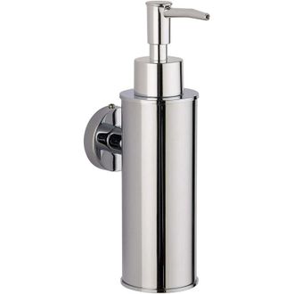 OEM Dispensador De Jab&oacute;n De Acero Inoxidable Para Montaje En Pared, Ideal Para Ba&ntilde;o, Cocina Y Decoraci&oacute;n Del Hogar (redondo, Cromado) -crezuo